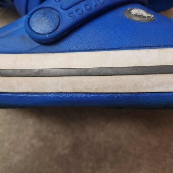 CROCS Blue Crocband Clogs J1 Size 1 Youth - Picture 12 of 16